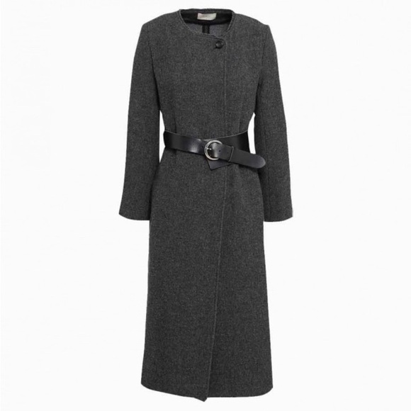 BA&SH Zachary Belted Wool Coat - Picture 2 of 10